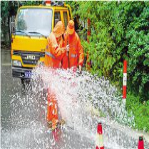 入梅首日，我省迎来较强降水 迎暴雨除隐患，我们在行动