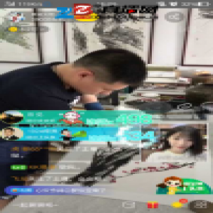 超励志！KK直播断臂火炬手王恒现场作画 分享人生正能量