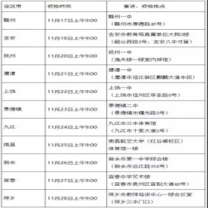 江西：2019年民航招收飞行员招收条件及初检日程安排