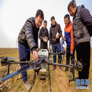 河北衡水：无人机田间传技助春耕