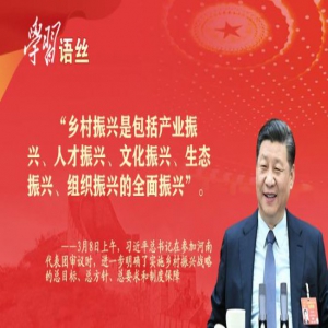 【学习语丝】打好乡村振兴这