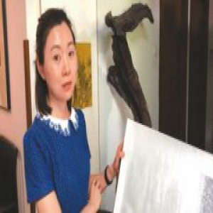 湖南妹子为爱留成都考研 老公收藏其笔记做成画卷