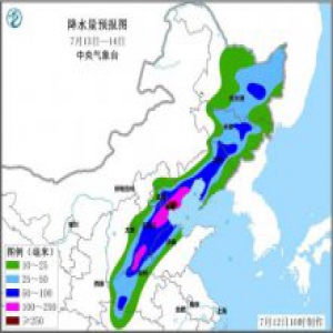 河北辽宁大暴雨 预计13-14日这些地方将有大到暴雨