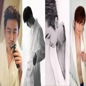 为什么男星陈奕天黄轩杨洋陈伟霆都喜欢穿白色浴袍露腹肌