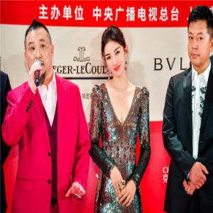 黄奕银色长裙亮相上影节红毯