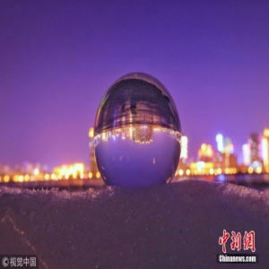 从水晶球中看冰城哈尔滨美丽倒影