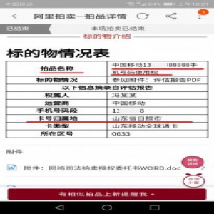  “硬核买主”到底是谁? 21万拍下尾数88888手机号