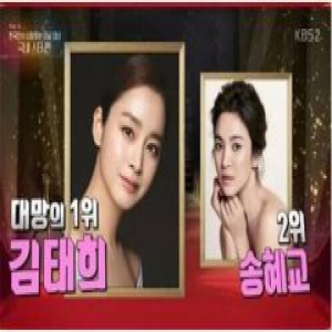 韩国人最爱美女榜 Rain妻子金泰希力压宋慧乔成第一名