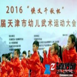 天津市第一届幼儿武术运动大会开幕