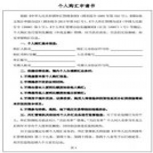 媒体：现在换汇要填申请书 不得用于海外买房
