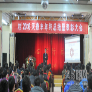 天鼎丰2016年终总结表彰暨2017工作部署会议召开