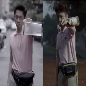 中分＋仰头瞪眼！陈汉典和狗撞脸 相似度99％