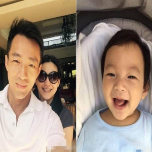 大S罕见晒儿子帅照：就一次，长大不给看了！(图)