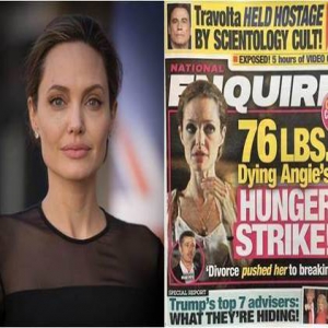 朱莉被曝曾用绝食威胁皮特 体重暴跌至35公斤(图)