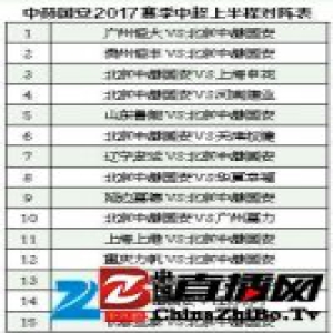 中超新赛季赛程敲定 国安恒大开锣即演重头戏