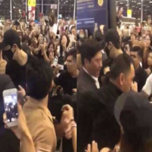 人山人海！李敏镐拨开保安想救跌倒粉丝