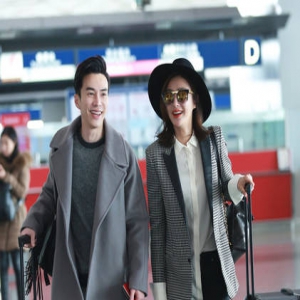 新恋情？秦岚与帅气小鲜肉亲密同行(图)