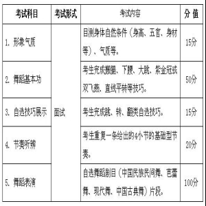 2019年安徽高考艺术专业统一考试模块四考试说明（试行）