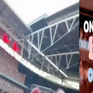 贝克汉姆与女儿小七看演唱会，两人现场开心唱歌，再次嘴对嘴亲吻