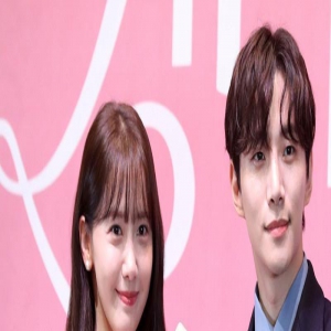 李俊昊林允儿出席新剧发布会 挽手比心CP感满满