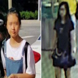 12岁中国女孩在美被绑 一名黑发、黑衣未知亚裔女性将其带走