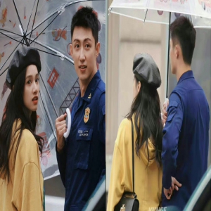 黄景瑜张婧仪《他从火光中走来》路透 同框撑伞氛围浪漫